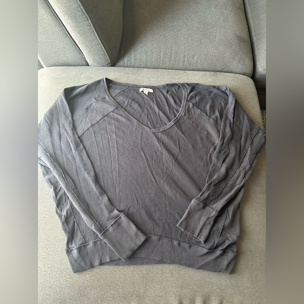 Free People - Waffle Long Sleeve Top